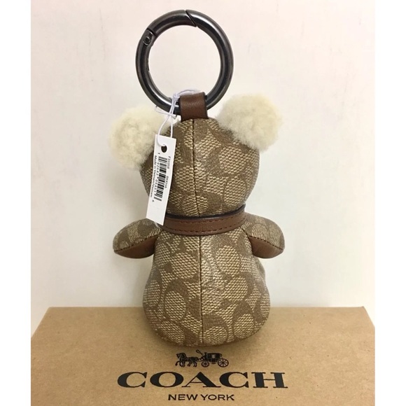 Coach Keychain Limited Cherry Teddy Bear Bag Charm - Picture 8 of 8